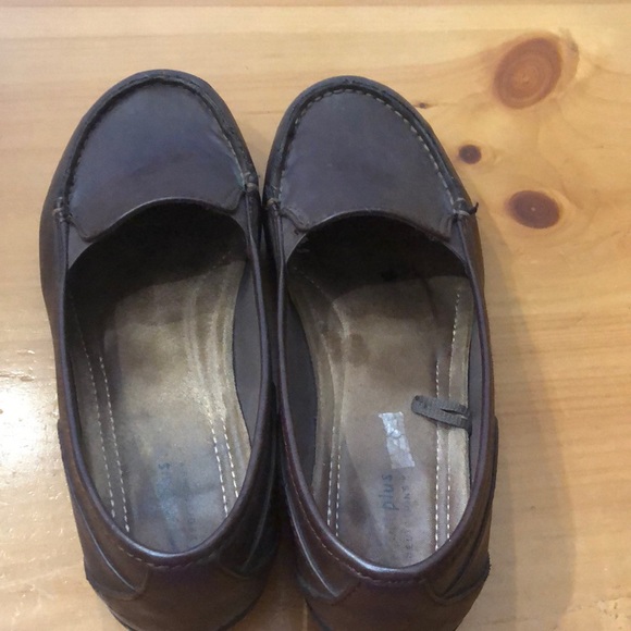 Shoes - Womens Brown Loafer Shoe Size 10 wide